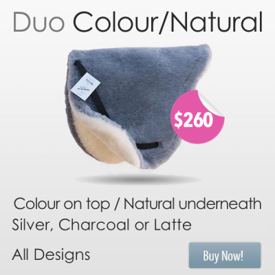 Duo Colour Natural Wool Saddle Cloth - D-Lua Park